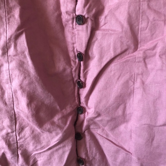 Linen Lux Pink Dress - Picture 13 of 14